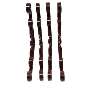 Plankendrager met ornament antiek bruin 20,2 x 20,2 cm