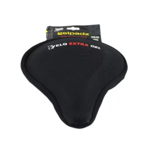 Velo-heren zadeldek extra gel met duurzaam Lycra cover, zwart—marge