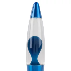 Lava tafellamp funky rocket retro -Ø8,6 hoogte 35,5 cm -blauw