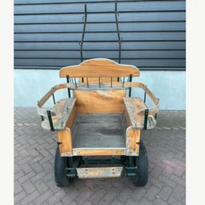 Recreatie men -ponywagen met spantuig en zitbanken—marge